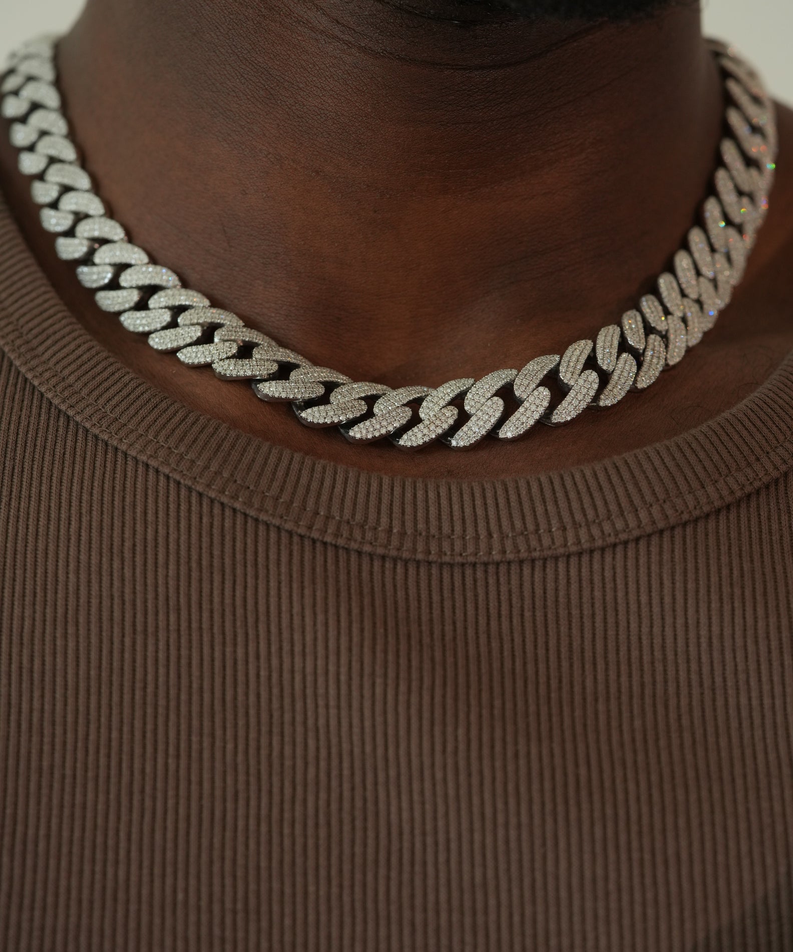 14MM CUBAN CHAIN VVS MOISSANITE - S925 SILVER - ULTIMATE POWER STATEMENT