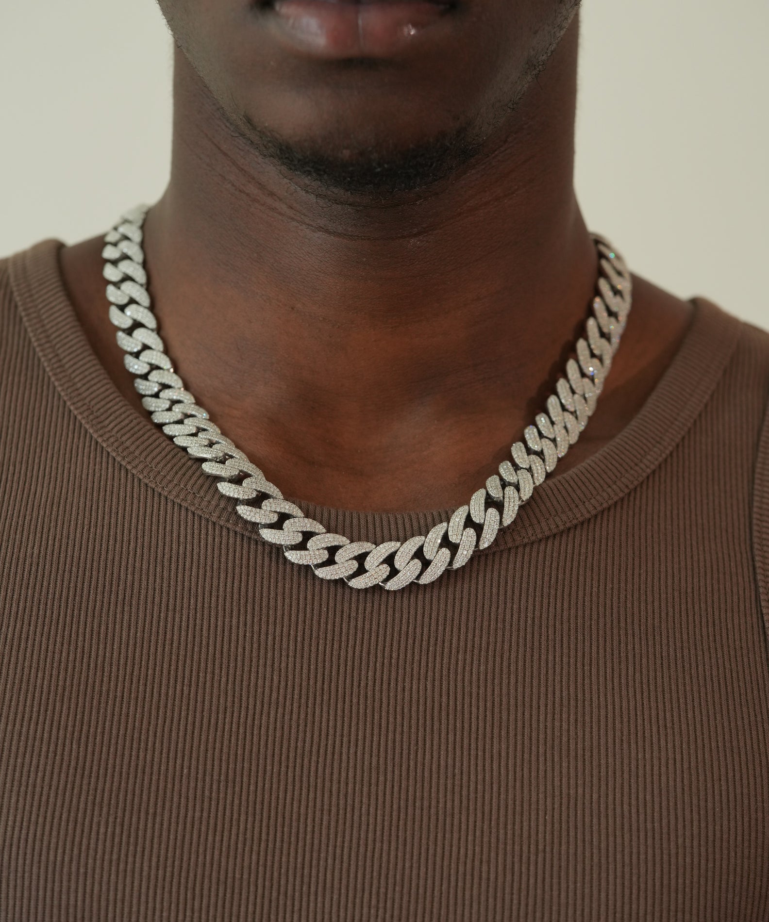 14MM CUBAN CHAIN VVS MOISSANITE - S925 SILVER - ULTIMATE POWER STATEMENT
