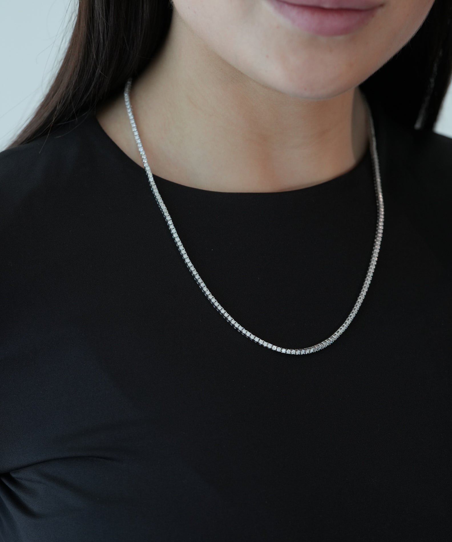 2MM VVS MOISSANITE TENNIS CHAIN - PRECISION COLLECTION