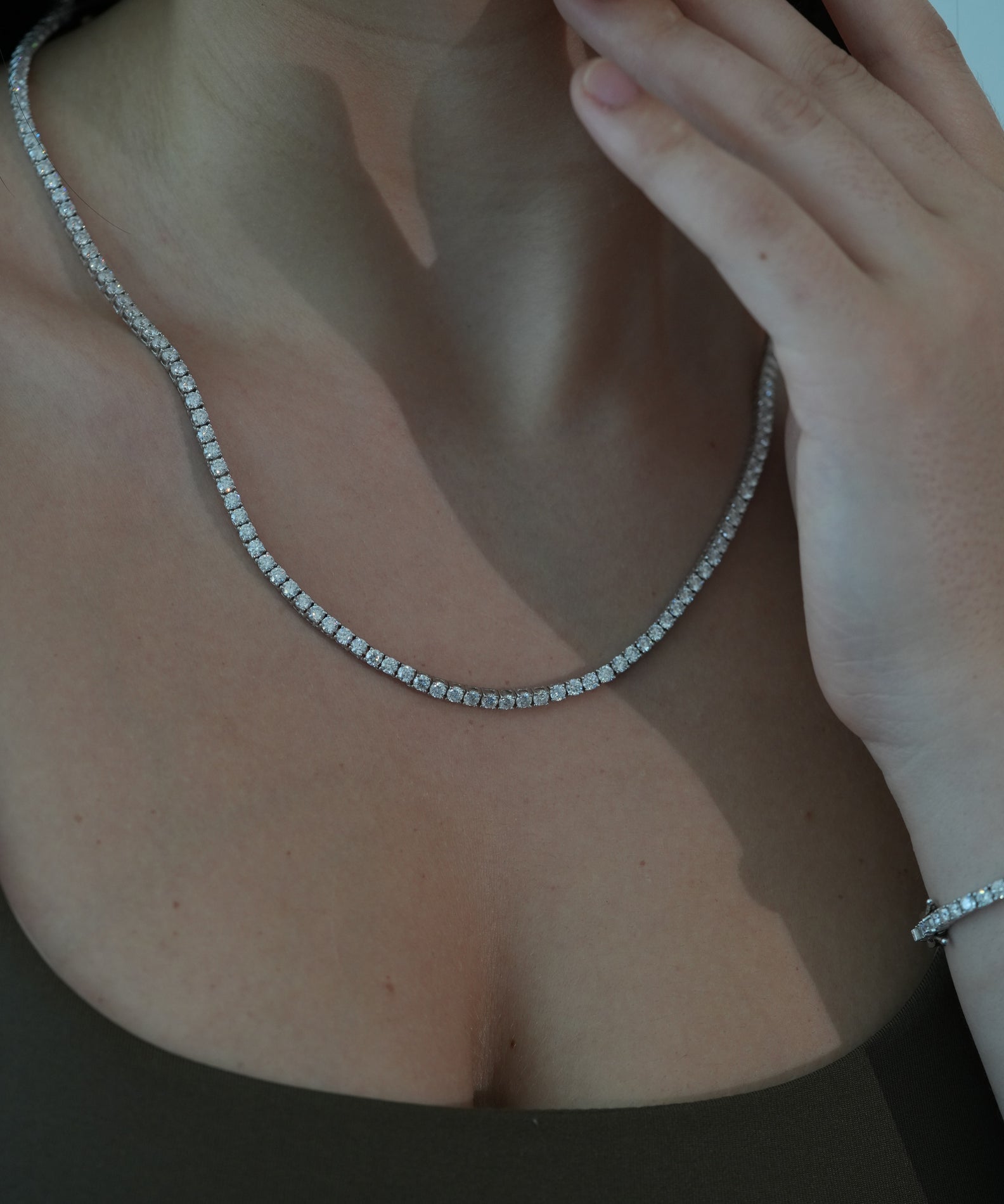 3MM VVS MOISSANITE TENNIS CHAIN - BALANCE COLLECTION