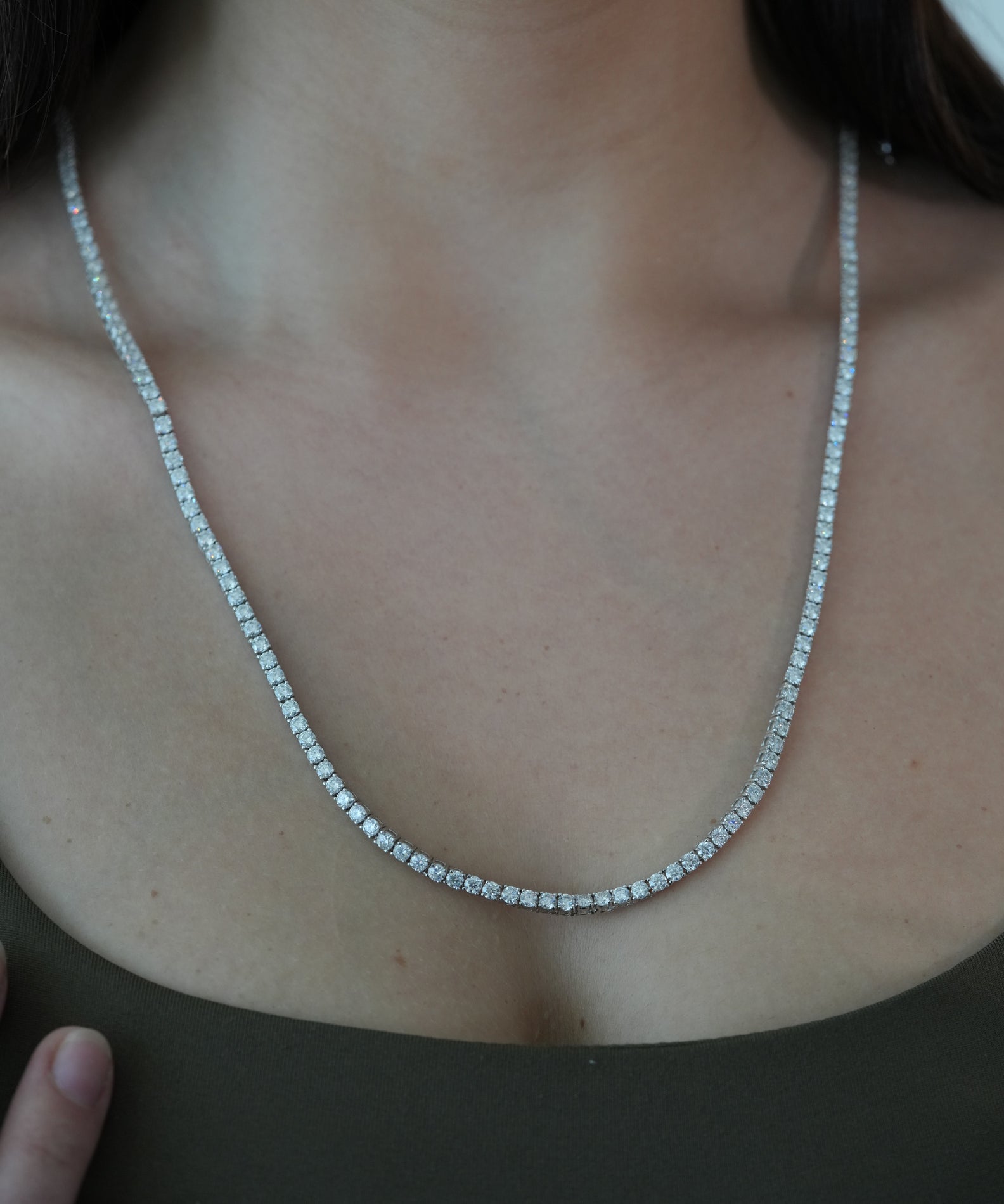 3MM VVS MOISSANITE TENNIS CHAIN - BALANCE COLLECTION
