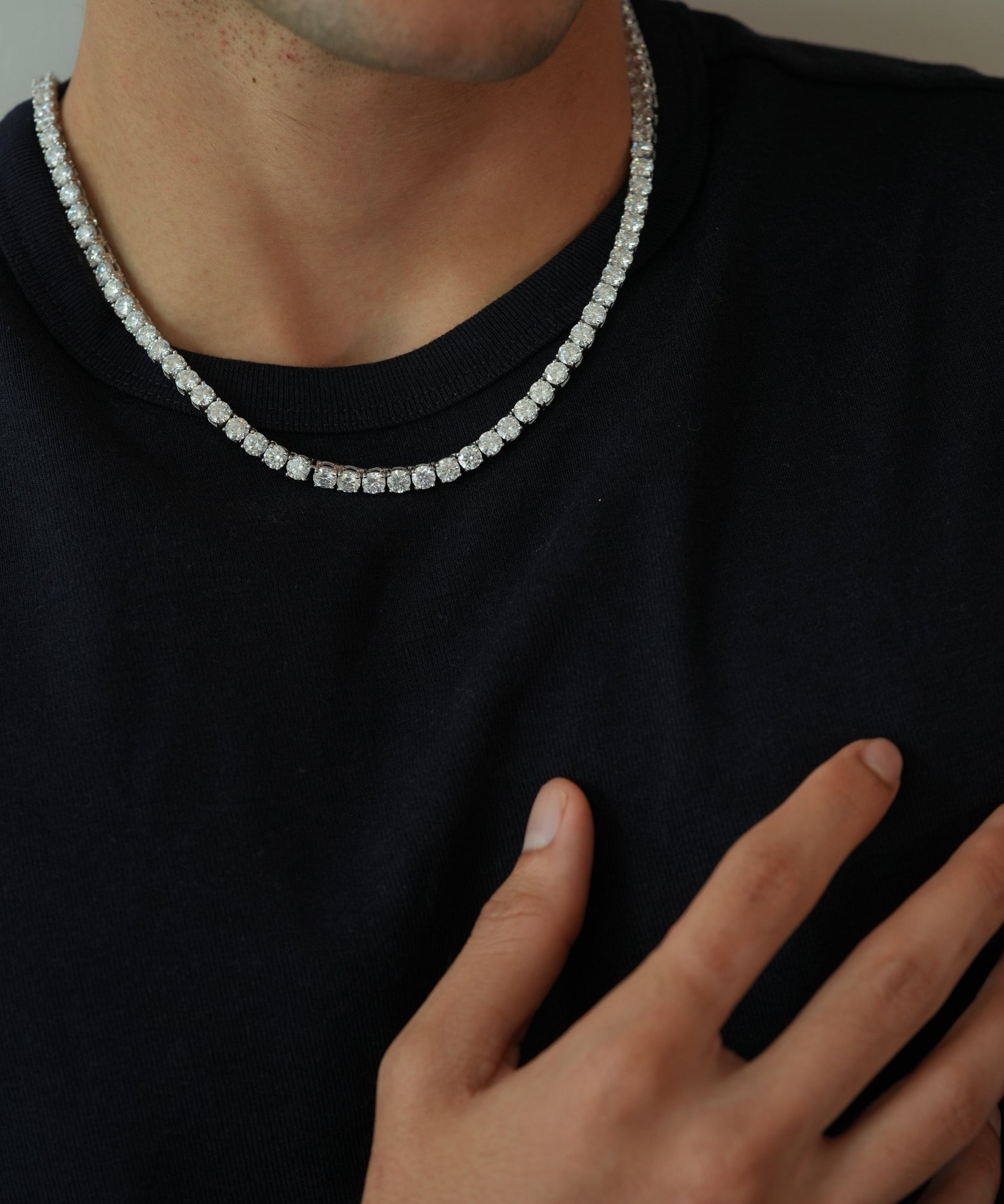 5MM VVS MOISSANITE TENNIS CHAIN – AUTHORITY COLLECTION