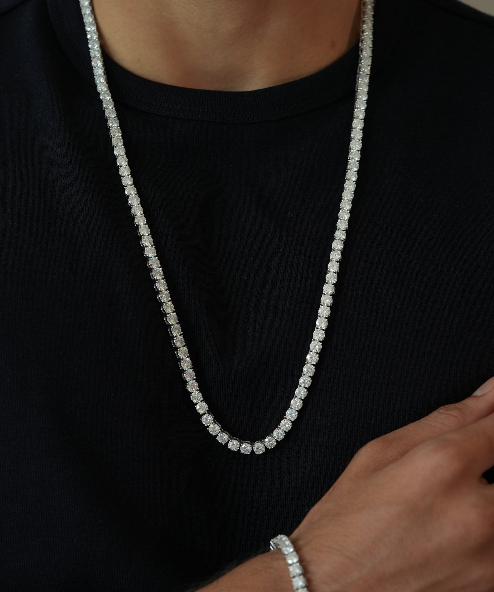 5MM VVS MOISSANITE TENNIS CHAIN – AUTHORITY COLLECTION